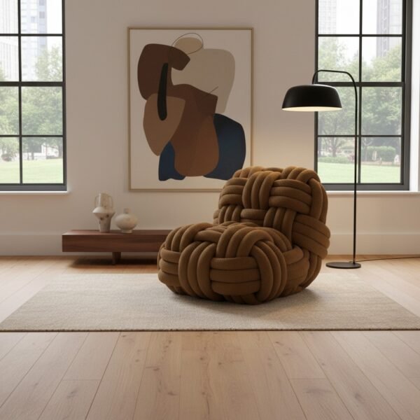 Fauteuil Laine Luxueuse